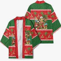 Hawaii Christmas Mele Kalikimaka Kimono Aloha Turtle Santa With Ukulele LT14 - Polynesian Pride