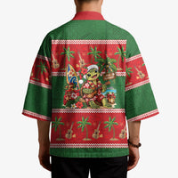 Hawaii Christmas Mele Kalikimaka Kimono Aloha Turtle Santa With Ukulele LT14 - Polynesian Pride