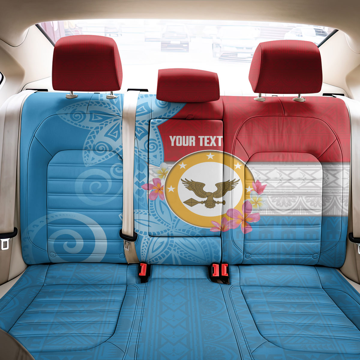 Personalised Malaita Province Day Back Car Seat Cover Solomon Islands Maramapaina Flag Color LT14 - Polynesian Pride