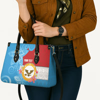 Personalised Malaita Province Day Leather Bag Solomon Islands Maramapaina Flag Color LT14 - Polynesian Pride