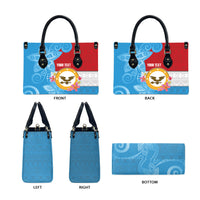 Personalised Malaita Province Day Leather Bag Solomon Islands Maramapaina Flag Color LT14 - Polynesian Pride