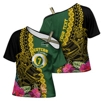 Personalised Western Province Day Cross Shoulder Shirt Wes Provins Nguzunguzu Symbol LT14 - Polynesian Pride