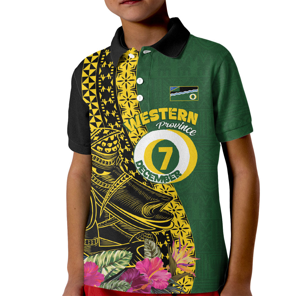 Personalised Western Province Day Kid Polo Shirt Wes Provins Nguzunguzu Symbol LT14 Kid Green - Polynesian Pride