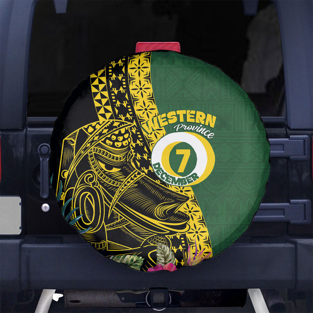 Western Province Day Spare Tire Cover Wes Provins Nguzunguzu Symbol LT14 No hole Green - Polynesian Pride