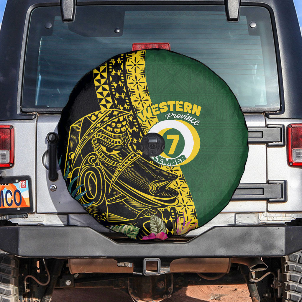 Western Province Day Spare Tire Cover Wes Provins Nguzunguzu Symbol LT14 Green - Polynesian Pride