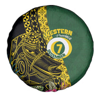 Western Province Day Spare Tire Cover Wes Provins Nguzunguzu Symbol LT14 - Polynesian Pride
