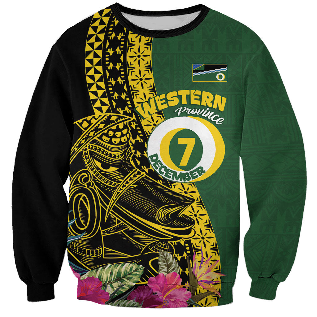 Personalised Western Province Day Sweatshirt Wes Provins Nguzunguzu Symbol LT14 Unisex Green - Polynesian Pride