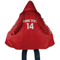 Mate Maa Tonga Rugby Custom Cloak 2026 Tongan Ngatu Pattern Red LT14 Unisex Red - Polynesian Pride