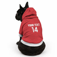 Mate Maa Tonga Rugby Custom Pet Hoodie 2026 Tongan Ngatu Pattern Red LT14 - Polynesian Pride