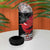 Personalized Mele Kalikimaka Hawaii 4 in 1 Can Cooler Tumbler I'iwi Bird With Ohia Lehua - Black Color