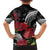 Personalized Mele Kalikimaka Hawaii Family Matching Off The Shoulder Long Sleeve Dress and Hawaiian Shirt I'iwi Bird With Ohia Lehua - Black Color