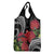 Personalized Mele Kalikimaka Hawaii Grocery Bag I'iwi Bird With Ohia Lehua - Black Color