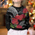 Personalized Mele Kalikimaka Hawaii Kid Ugly Christmas Sweater I'iwi Bird With Ohia Lehua - Black Color