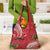 Personalized Mele Kalikimaka Hawaii Grocery Bag I'iwi Bird With Ohia Lehua - Red Color