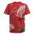 Personalized Mele Kalikimaka Hawaii Rugby Jersey I'iwi Bird With Ohia Lehua - Red Color