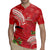 Personalized Mele Kalikimaka Hawaii Rugby Jersey I'iwi Bird With Ohia Lehua - Red Color