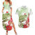 Pastel Green Hawaii Chameleon Christmas Couples Matching Summer Maxi Dress and Hawaiian Shirt Mele Kalikimaka Kakau - Watercolor