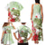 Pastel Green Hawaii Chameleon Christmas Family Matching Tank Maxi Dress and Hawaiian Shirt Mele Kalikimaka Kakau - Watercolor