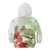 Pastel Green Hawaii Chameleon Christmas Kid Hoodie Mele Kalikimaka Kakau - Watercolor