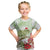 Pastel Green Hawaii Chameleon Christmas Kid T Shirt Mele Kalikimaka Kakau - Watercolor