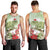 Pastel Green Hawaii Chameleon Christmas Men Tank Top Mele Kalikimaka Kakau - Watercolor