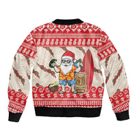 Hawaii Christmas Six Seven Bomber Jacket Mele Kalikimaka Funny Santa 67 Gen Alpha Slang LT14 - Polynesian Pride