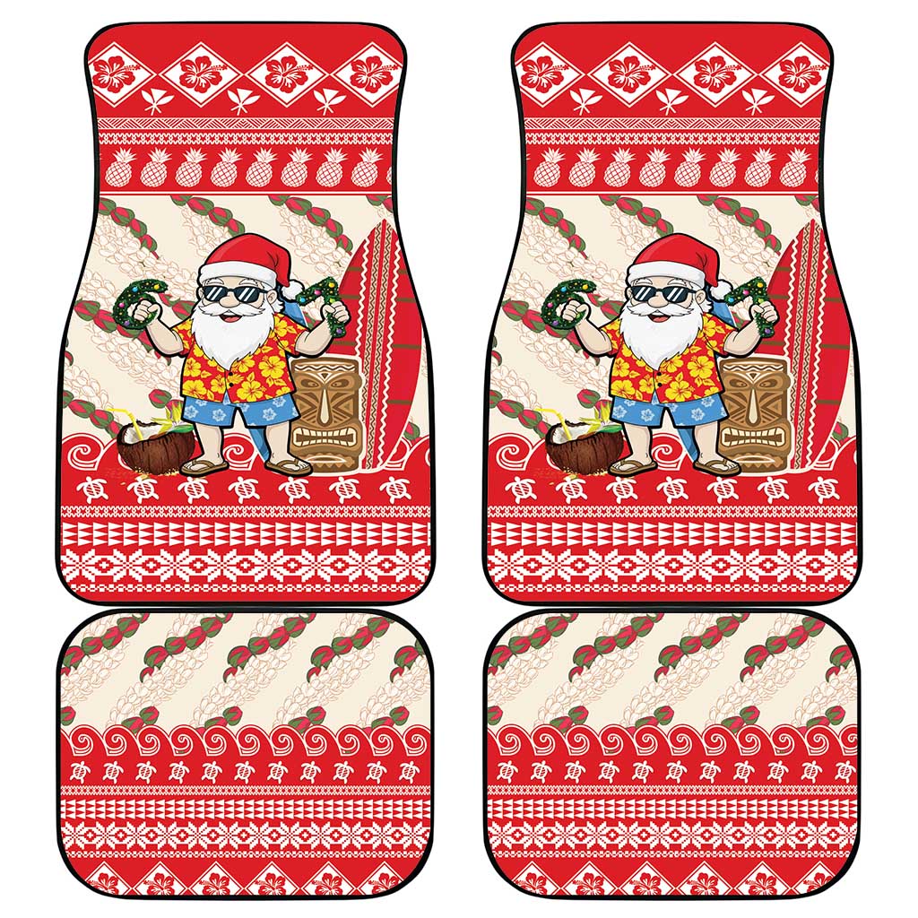 Hawaii Christmas Six Seven Car Mats Mele Kalikimaka Funny Santa 67 Gen Alpha Slang LT14 - Polynesian Pride