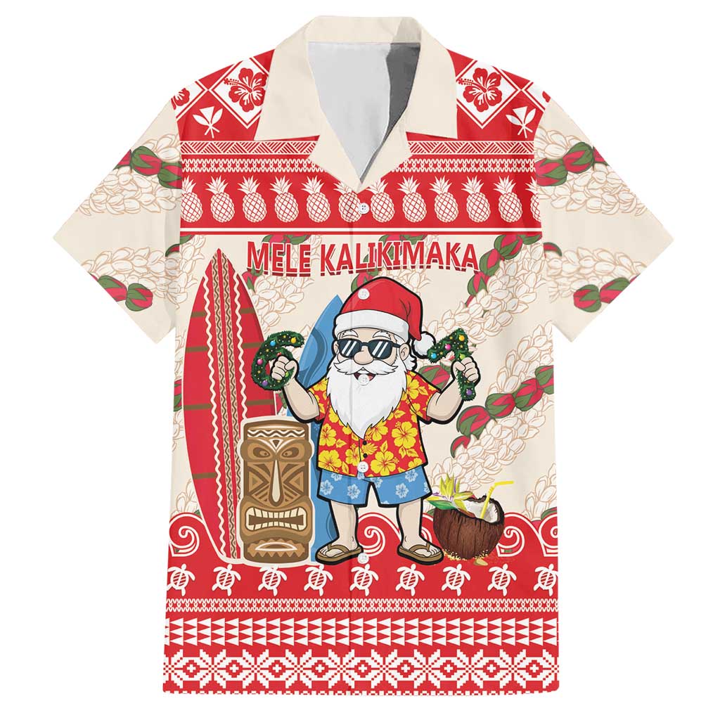 Hawaii Christmas Six Seven Hawaiian Shirt Mele Kalikimaka Funny Santa 67 Gen Alpha Slang LT14 Red - Polynesian Pride