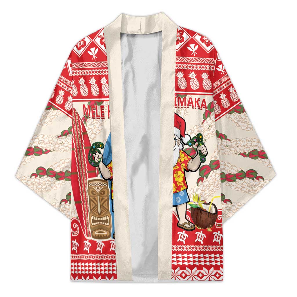 Hawaii Christmas Six Seven Kimono Mele Kalikimaka Funny Santa 67 Gen Alpha Slang LT14 Unisex Red - Polynesian Pride