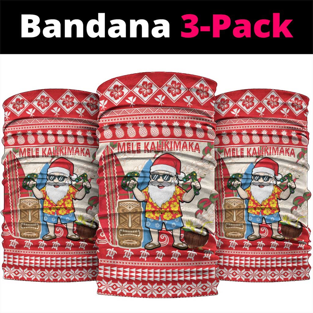 Hawaii Christmas Six Seven Neck Gaiter Mele Kalikimaka Funny Santa 67 Gen Alpha Slang LT14 package One Size: 25*50cm Red - Polynesian Pride