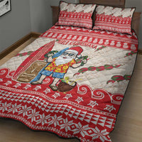 Hawaii Christmas Six Seven Quilt Bed Set Mele Kalikimaka Funny Santa 67 Gen Alpha Slang LT14 - Polynesian Pride