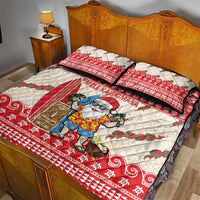 Hawaii Christmas Six Seven Quilt Bed Set Mele Kalikimaka Funny Santa 67 Gen Alpha Slang LT14 - Polynesian Pride