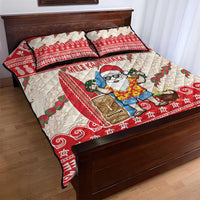 Hawaii Christmas Six Seven Quilt Bed Set Mele Kalikimaka Funny Santa 67 Gen Alpha Slang LT14 - Polynesian Pride