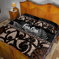 Kia Ora New Zealand Quilt Bed Set Aotearoa Proud Maori With Silver Fern LT14 - Polynesian Pride