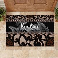 Kia Ora New Zealand Rubber Doormat - Aotearoa Proud Maori With Silver Fern LT14 - Polynesian Pride
