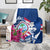 Guam Martin Luther King Jr Day Blanket I Have A Dream Guahan Seal With Bougainvillea LT14 - Polynesian Pride