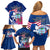 Guam Martin Luther King Jr Day Family Matching Off Shoulder Short Dress and Hawaiian Shirt I Have A Dream Guahan Seal With Bougainvillea LT14 - Polynesian Pride