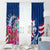 Guam Martin Luther King Jr Day Window Curtain I Have A Dream Guahan Seal With Bougainvillea LT14 - Polynesian Pride