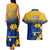 Nauru Independence Day Couples Matching Tank Maxi Dress and Hawaiian Shirt Repubrikin Naoero Polynesian Pattern LT14 - Polynesian Pride