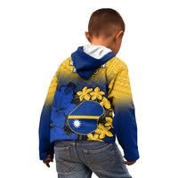 Nauru Independence Day Kid Hoodie Repubrikin Naoero Polynesian Pattern LT14 - Polynesian Pride