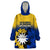 Nauru Independence Day Wearable Blanket Hoodie Repubrikin Naoero Polynesian Pattern LT14 One Size Blue - Polynesian Pride