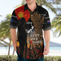 New Zealand ANZAC Day Hawaiian Shirt Lest We Forget Silver Fern With Camouflage LT14 - Polynesian Pride