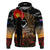 New Zealand ANZAC Day Hoodie Lest We Forget Silver Fern With Camouflage LT14 Black - Polynesian Pride