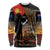 New Zealand ANZAC Day Long Sleeve Shirt Lest We Forget Silver Fern With Camouflage LT14 Unisex Black - Polynesian Pride