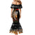 New Zealand ANZAC Day Mermaid Dress Lest We Forget Silver Fern With Camouflage LT14 - Polynesian Pride