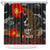 New Zealand ANZAC Day Shower Curtain Lest We Forget Silver Fern With Camouflage LT14 Black - Polynesian Pride