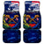 Australia And New Zealand ANZAC Day Car Mats Lest We Forget Silver Fern With Golden Wattle LT14 Blue - Polynesian Pride