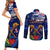 Australia And New Zealand ANZAC Day Couples Matching Short Sleeve Bodycon Dress and Long Sleeve Button Shirt Lest We Forget Silver Fern With Golden Wattle LT14 - Polynesian Pride