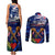 Australia And New Zealand ANZAC Day Couples Matching Tank Maxi Dress and Long Sleeve Button Shirt Lest We Forget Silver Fern With Golden Wattle LT14 - Polynesian Pride