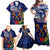 Australia And New Zealand ANZAC Day Family Matching Off Shoulder Maxi Dress and Hawaiian Shirt Lest We Forget Silver Fern With Golden Wattle LT14 - Polynesian Pride